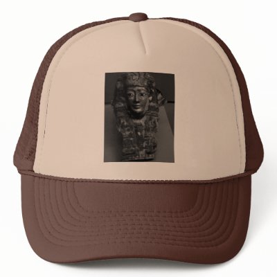 Ancient Egyptian Art B+W Trucker Hat by RedSparklesDesigns