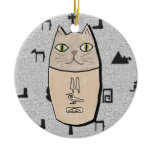 Ancient Egyptian Canopic Kitty Ornament