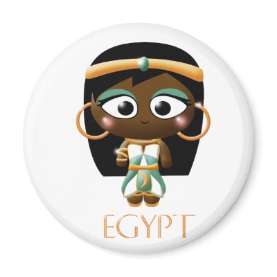 Ancient Egyptian Girl Magnets by cutie_patootie