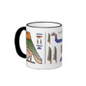 Ancient Egyptian Hieroglyphics Mug by cre8iveheart Ancient Egyptian Hieroglyphics Mug
