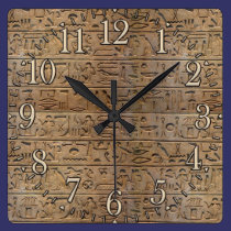 Ancient Egyptian Hieroglyphs Designer Clock wall clocks
