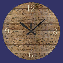 Ancient Egyptian Hieroglyphs Designer Clock wall clocks