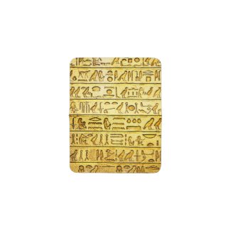 Ancient Egyptian Hieroglyphs Yellow