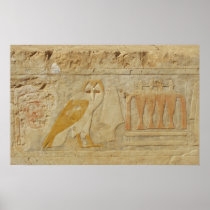 Ancient Egyptian Owl Hieroglyphic Posters