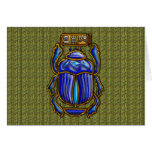 Ancient Egyptian Scarab Card