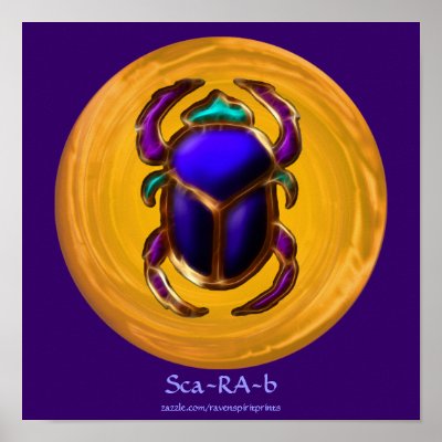Ancient Egyptian Scarab poster by PrintedGifts