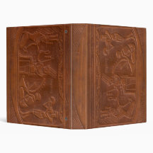 Ancient Egyptian Scene Antique Leather Binder