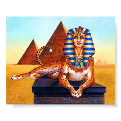 Ancient Egyptian Sphinx Print by Nightmareartist
