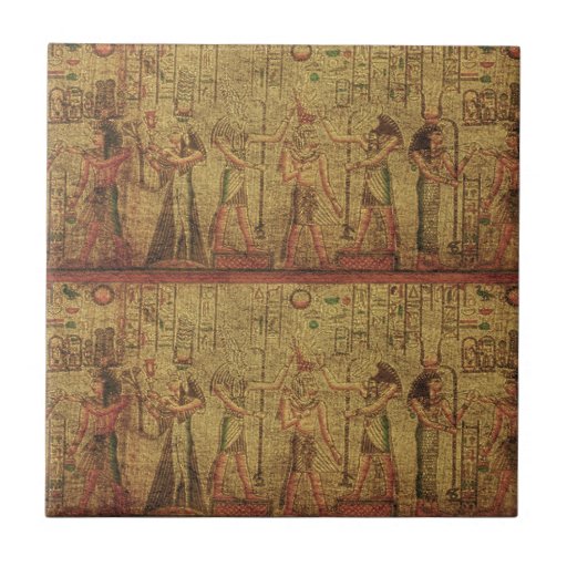 Ancient Egyptian Temple Wall Art Small Square Tile Zazzle