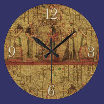 Ancient Egyptian Temple Wall Art wall clocks