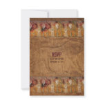 Ancient Egyptian Wedding RSVP Reply Card Personalized Invitations