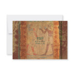 Ancient Egyptian Wedding RSVP Reply Card Personalized Announcements