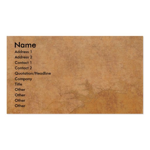 Ancient Elements Business Card Templates (front side)