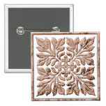 Ancient english tile cool faded brown buttons