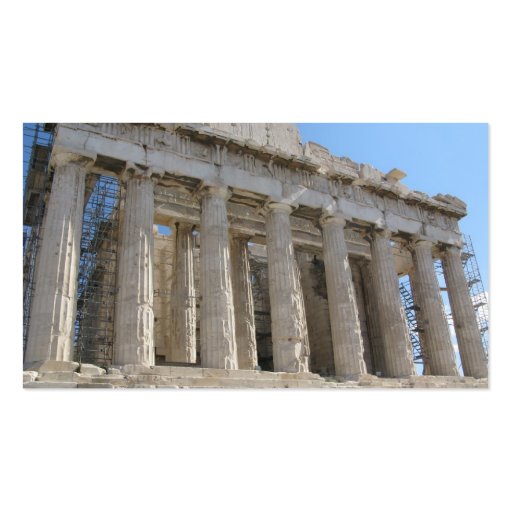 Ancient Greece - The Acropolis - Business Card (back side)