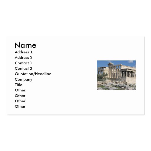 Ancient Greece - The Acropolis - Business Card
