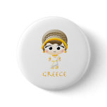 Ancient Greek Girl Pinback Button