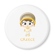 Ancient Greek Girl magnets