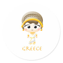 Ancient Greek Girl stickers