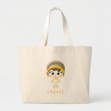 Ancient Greek Girl Tote Bags
