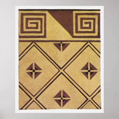 Ancient Greek Marble Mosaic Poster by MyOtherPlanet