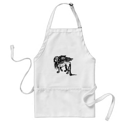 Ancient Greek Sphinx (Leo/Virgo) Apron by Spiderwebs