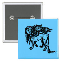 Ancient Greek Sphinx (Leo/Virgo) buttons