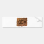 Ancient Hawaiian Fish Petroglyph Bumper Sticker
