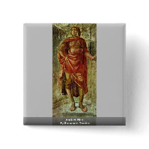 Ancient Hero By Bramante Donato Pinback Buttons