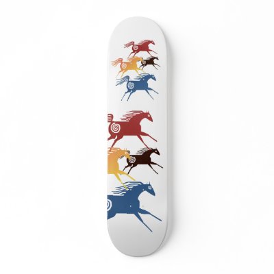 Ancient Horses Skateboard by Lot_O_Horses