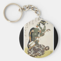 Ancient Japanese Art Keychain