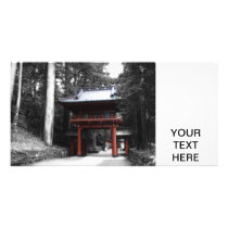 Ancient Japanese Gate Custom Photo Card