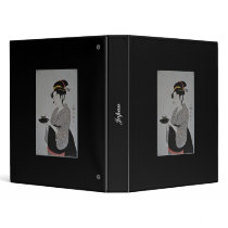 Ancient Japanese Painting circa 1793 3 Ring Binder