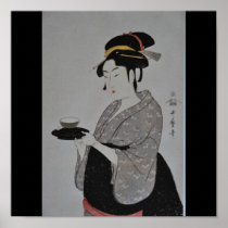 Ancient Japanese Painting circa 1793 Poster