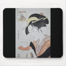 Ancient Japanese Painting circa 1796 Mouse Pads