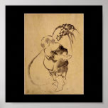 Ancient Japanese Painting, Circa 1800's. Japan. posters