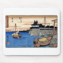 Ancient Japanese Painting Circa 1800's Mouse Pad