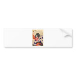 Ancient Japanese Painting circa 1894 Bumper Stickers