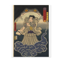 Ancient Japanese Painting of Giant Toad Post Cards