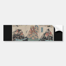 Ancient Japanese Sword Making Ritual circa 1848 Bumper Sticker