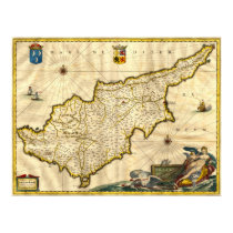 Ancient Map of Cyprus posters