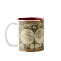Ancient Map Series Coffee Mugs
