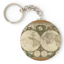 Ancient Map Series Key Chain