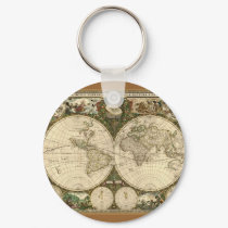 Ancient Map Series keychains
