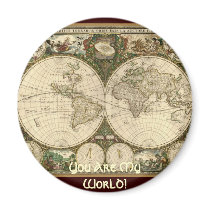 Ancient Map Series Refrigerator Magnets