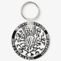 Ancient Mexican Design Keychain by dchaddad Ancient Mexican Design Keychain