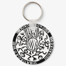 Ancient Mexican Design Keychain