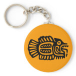 Ancient Mexican Fish Motif Key Chain