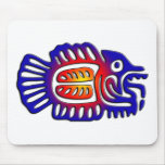 Ancient Mexico Design Fish Mousepads