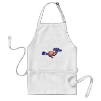 Ancient Mexico Design Road Runner aprons